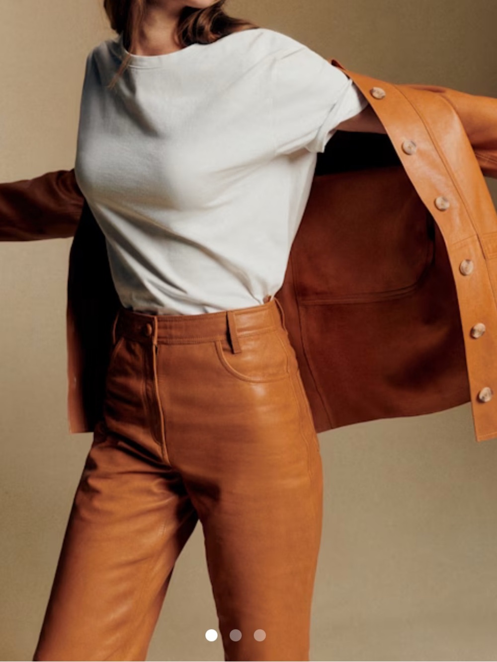 Sezane Goran Leather Trousers